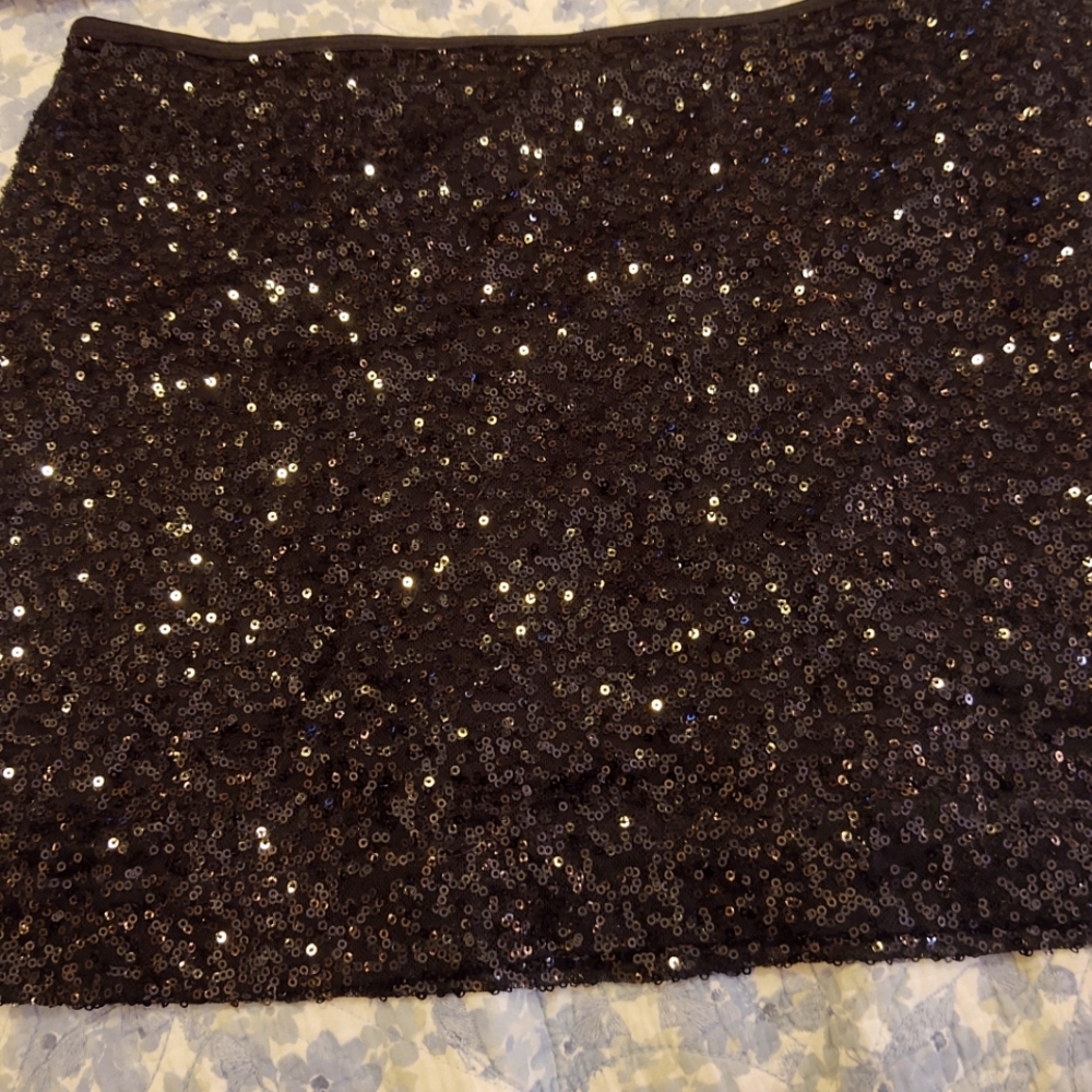 Sequin mini skirt